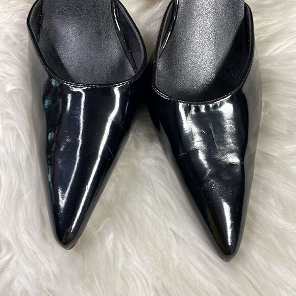 PIERRE DUMAS Womens Pointed Toe Black Stiletto Heels Witchy Fairy Goth Size 7M - Picture 3 of 9